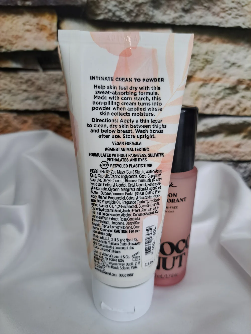 Victoria's Secret Coconut Milk & Rose Intimate Cream to Powder & Deodrant Set 3